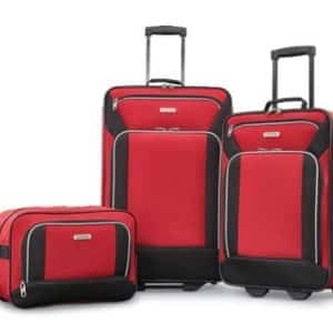 Samsonite® American Tourister® Red/Black Fieldbrook Xlt 3 Piece Luggage Set
