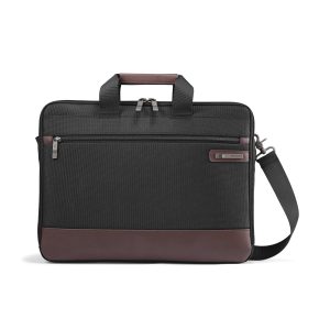 Samsonite® Kombi Slimbrief - Black/Brown