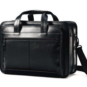 Samsonite® Leather Expandable Business Case - Black