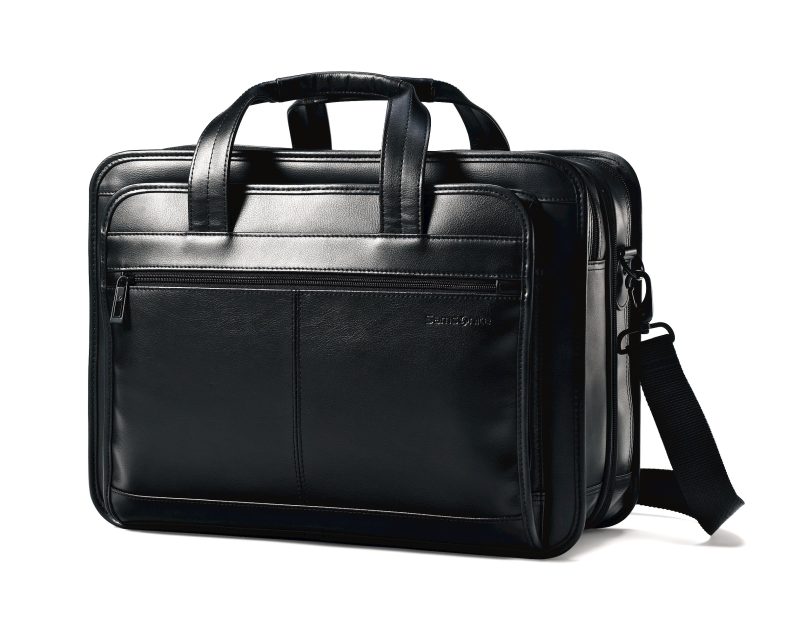 Samsonite®-Leather-Expandable-Business-Case-Black-43118-1041 Samsonite® Leather Expandable Business Case - Black