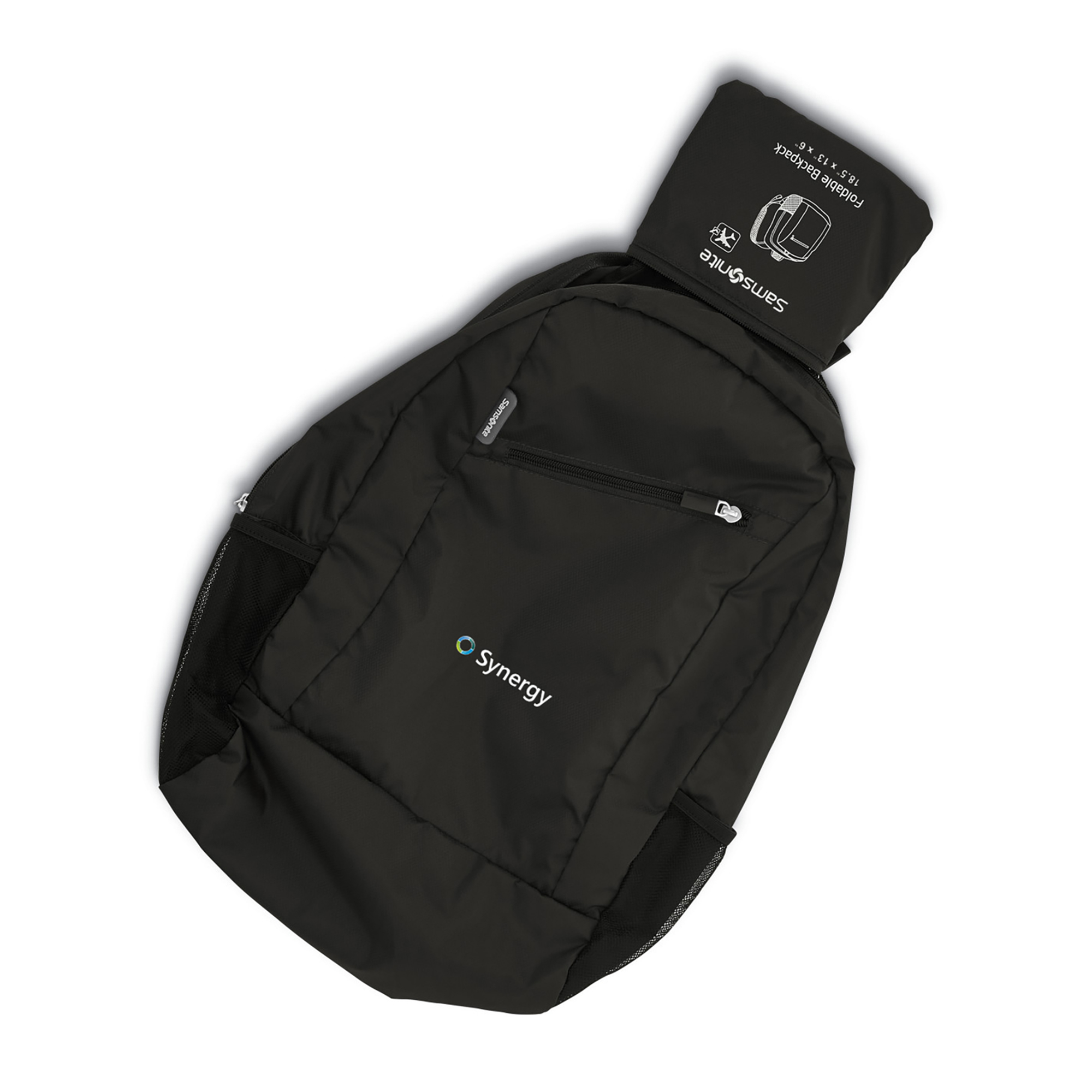 Samsonite Foldable Backpack – Black – Custom Samsonite