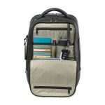 Samsonite Leather Laptop Backpack - Black - 2