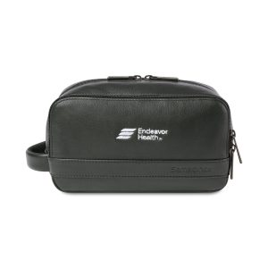 Samsonite Leather Toiletry Bag - Black