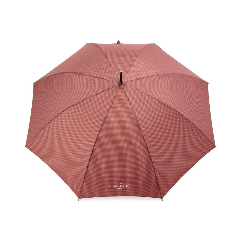 Samsonite Stick Auto Open Umbrella - Red - White - 2