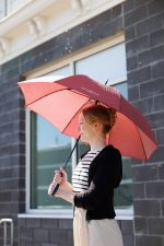 Samsonite Stick Auto Open Umbrella - Red - White - 4