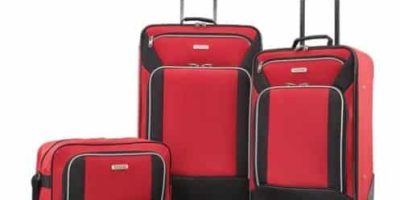 Samsonite® American Tourister® Red/Black Fieldbrook Xlt 3 Piece Luggage Set